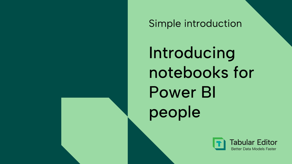 Introducing notebooks for Power BI people - simple introduction