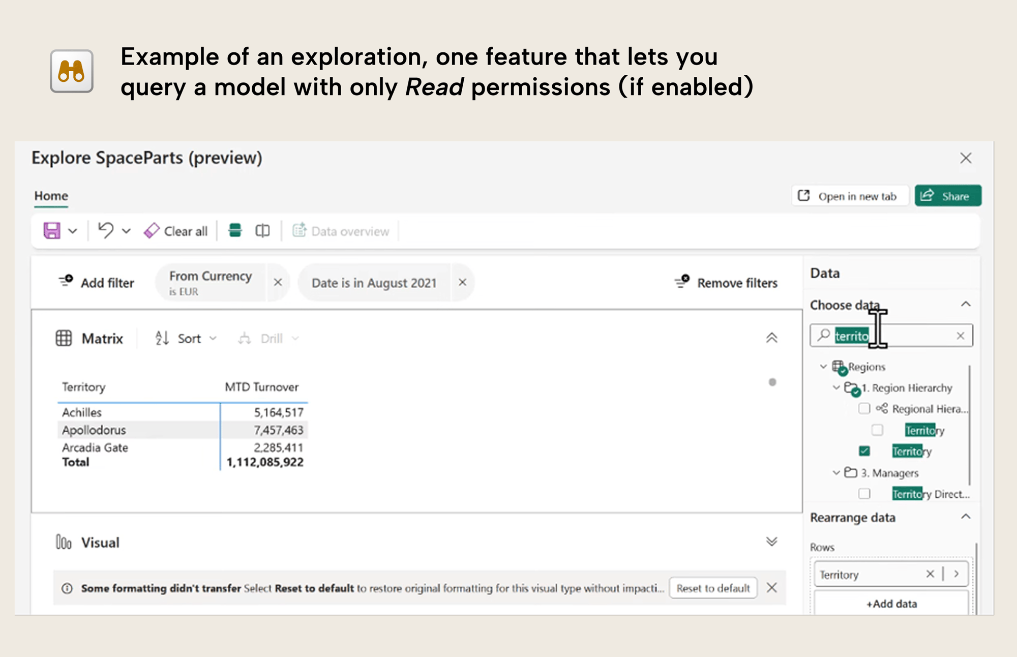 Example of an exploration