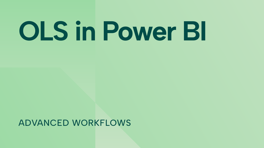 OLS in Power BI