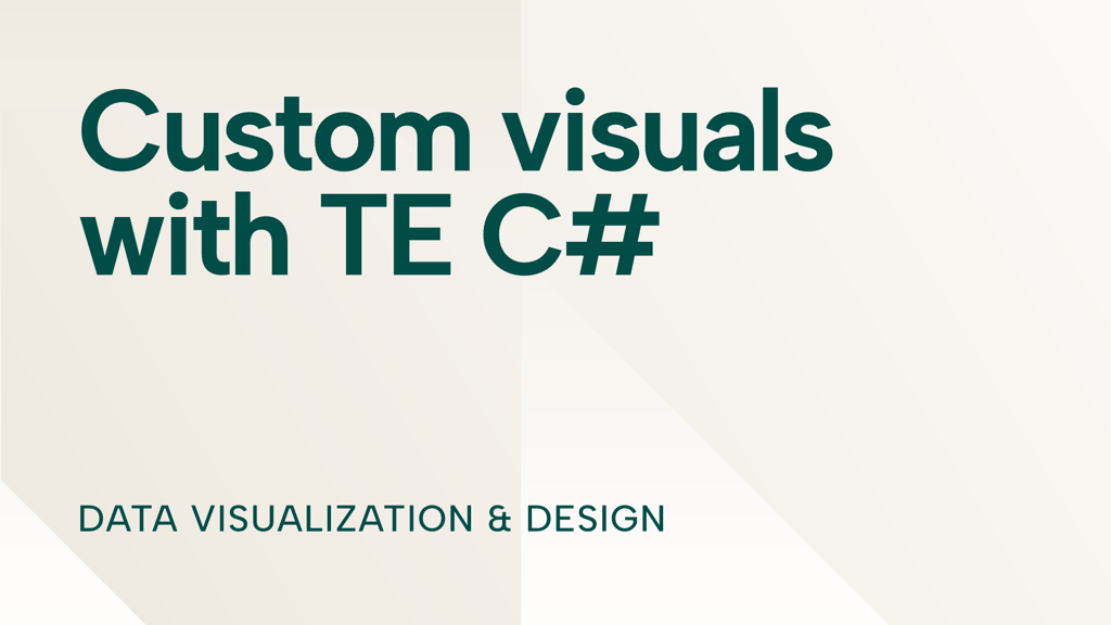 Use Tabular Editor C# to add custom visuals to Power BI reports