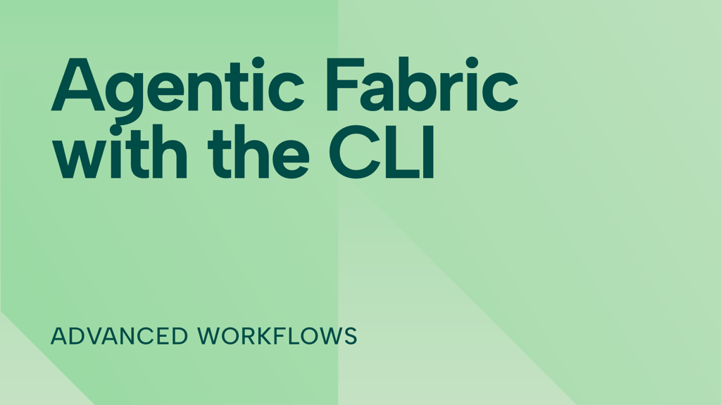 Agentic orchestration of Fabric by using the Fabric CLI