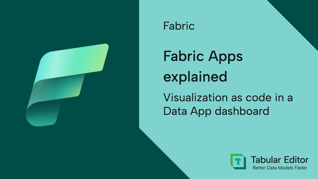 Fabric Apps explained: Visualization as code in a data app dashboard