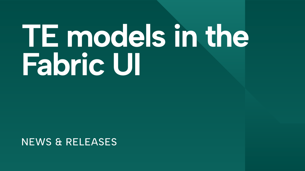 New: Access your Tabular Editor authored model in the Fabric UI