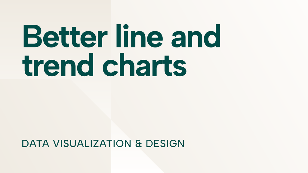 Building better line and trend charts in Power BI reports