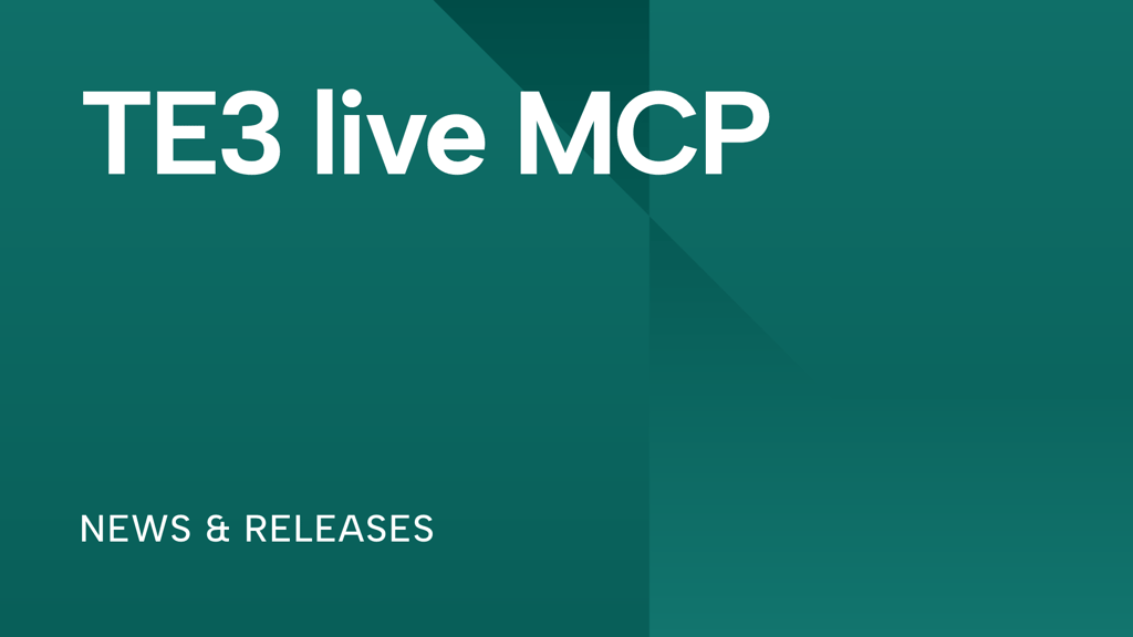 TE3 live MCP: Control the TE3 application from any coding agent