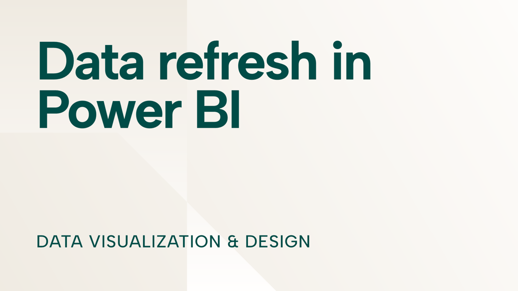 Data refresh in Power BI