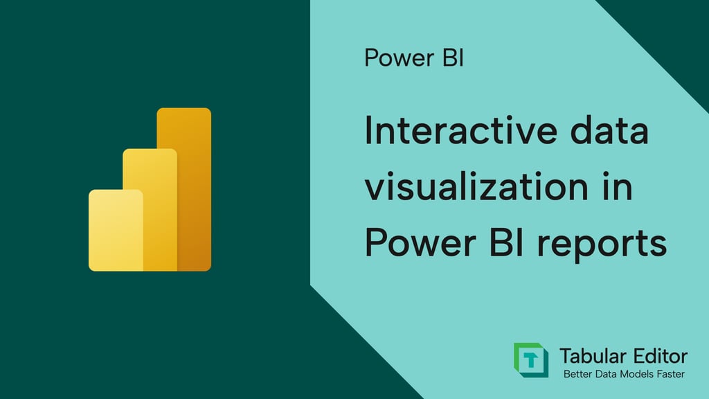 Interactive data visualization in Power BI reports