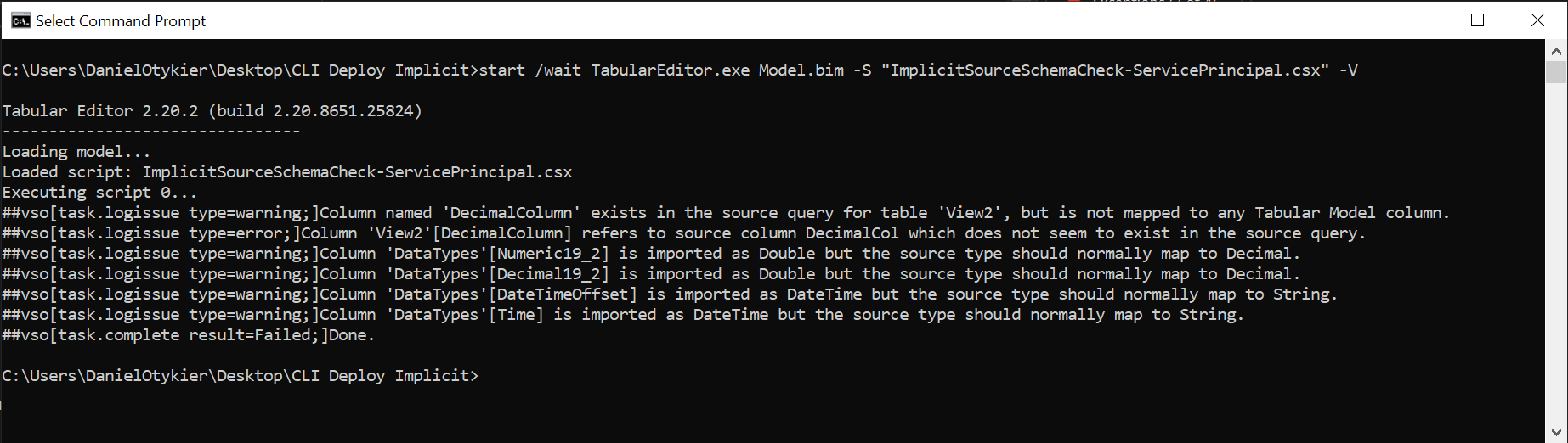 CI/CD scripts for Tabular Editor 2’s CLI